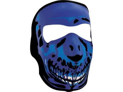 894452 - ZANheadgear Chrome Skull Neoprene Full Face Mask Blue | One Size Fits ...