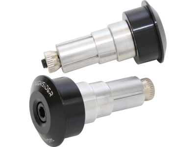 894758 - HIGHSIDER Bar End Weights Dot Black Aluminium
