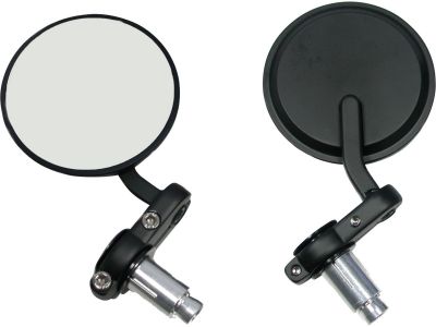 894901 - CCE Cafe Style Bar End Mirror Black