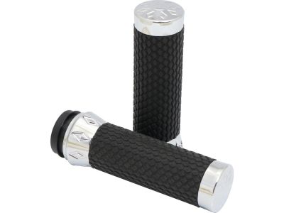 894931 - CCE Argyle Grips Chrome 1" Throttle By Wire