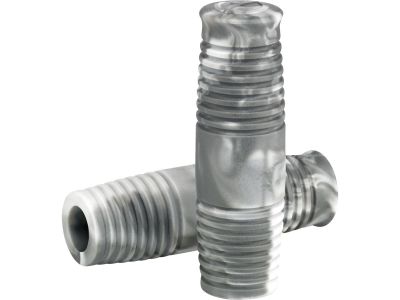 895093 - LOWBROW Cole Foster Grips Antique Gray Marble 7/8" Throttle By Wire Throttle Cables