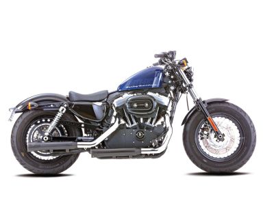 899816 - FALCON Double Groove Slip-On Mufflers Black Satin