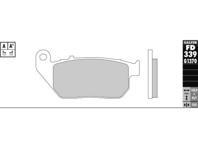 899958 - Galfer Sintered G1370 Brake Pads Sinter Front