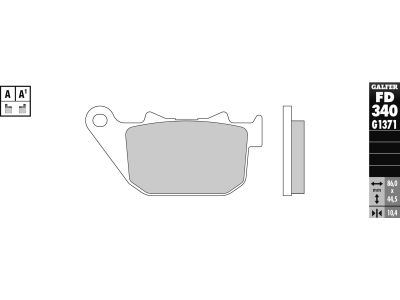 899970 - Galfer Sintered G1371 Brake Pads Sinter Rear