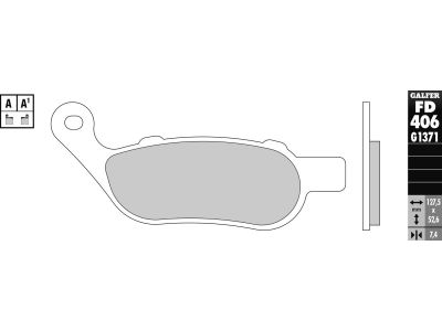 899973 - Galfer Sintered G1371 Brake Pads Sinter Rear