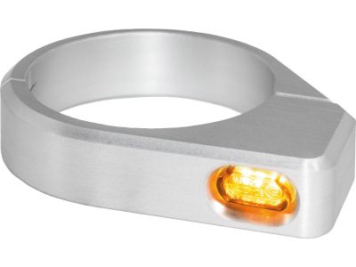 899993 - HeinzBikes ZC-Line Micro LED Turn Signal Silver Anodized Smoke LED