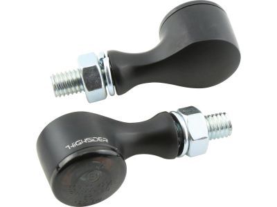 900267 - HIGHSIDER Apollo Classic LED Turn Signal Smoke Lens Black Smoke LED