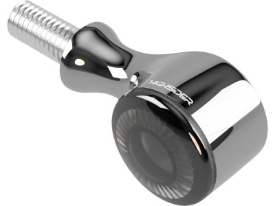 900270 - HIGHSIDER Apollo Classic LED Turn Signal/Position Light Smoke Lens Chr...