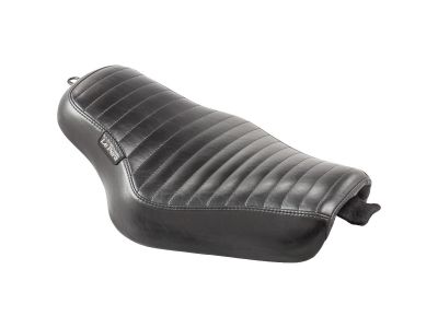900883 - Le Pera Streaker Pleated Stitch Seat Black Vinyl