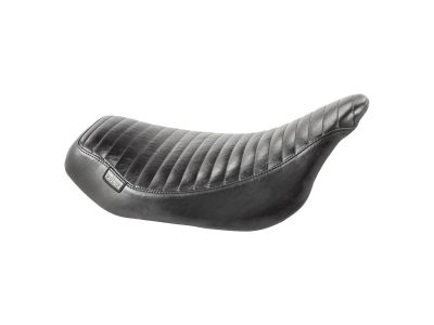 900886 - Le Pera Streaker Pleated Stitch Seat Black Vinyl