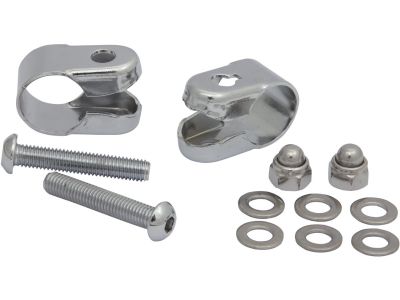 910782 - FEHLING Handlebar Rack Clamps 7/8" Clamps Chrome