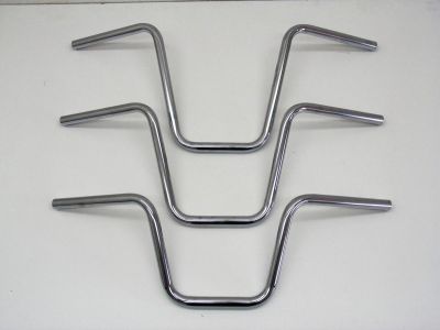 910791 - FEHLING 250 Narrow Ape Hanger Handlebar Dimpled 3-Hole Chrome 1