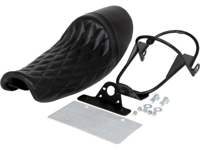 911444 - CCE Diagonal Cafe Diamond Seat and Taillight Bracket Kit Black