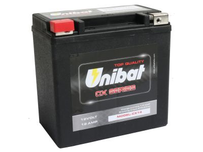 911756 - Unibat CX14 Heavy Duty Battery AGM, 275 A, 12.0 Ah Black