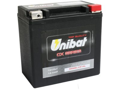 911757 - Unibat CX14L Heavy Duty Battery AGM, 275 A, 12.0 Ah Black