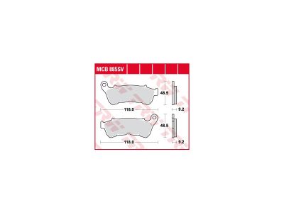 912946 - TRW Lucas Sinter Street Replacement Brake Pads Sinter Front