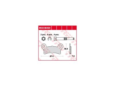 912949 - TRW Lucas Sinter Street Replacement Brake Pads Sinter Rear