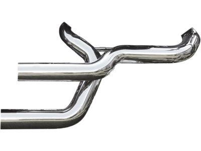 913043 - BSL Shotgun Custom Headers Heatshield chrome smooth Chrome