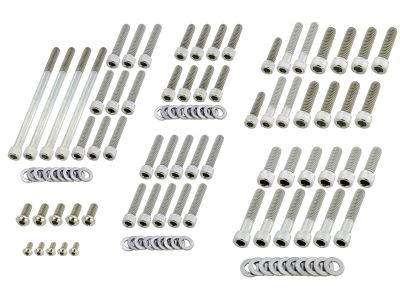 913414 - screws4bikes Complete Engine Screw Kit Screws for Dyna, Softail Primar...