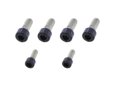 914237 - screws4bikes Footrest Screw Kits Gloss Black Powder Coated