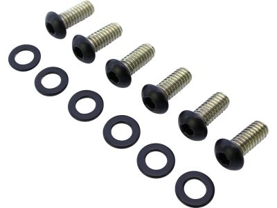 914263 - screws4bikes Derby Cover Screw Kits Matte Black Powder Coated