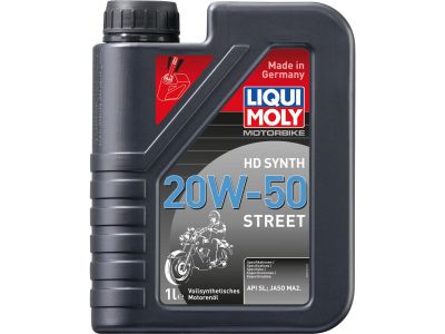 914567 - LIQUI MOLY Motorbike 4T Street Fully Synthetic Engine Oil 20W-50 Street, 1l / API SL, JASO MA2 /