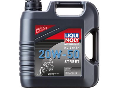 914568 - LIQUI MOLY Motorbike 4T Street Fully Synthetic Engine Oil 20W-50 Street, 4l / API SL, JASO MA2 /