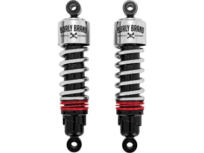 915896 - BURLY Slammer Plus Twin Shocks Chrome 11,5