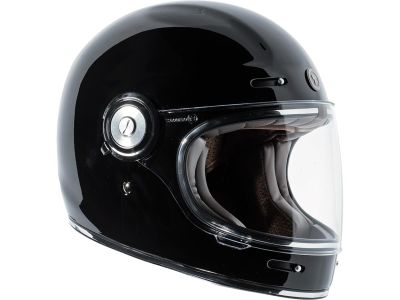 916144 - Torc Helmet Newport (T-1) Retro Full Face Helmet Black | XL