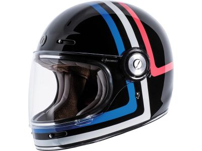 916146 - Torc Helmet Newport (T-1) Retro Full Face Helmet Black   XS