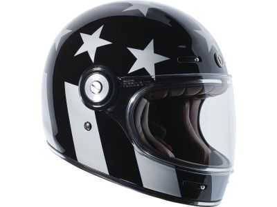 916166 - Torc Helmet Newport (T-1) Retro Full Face Helmet Black   M