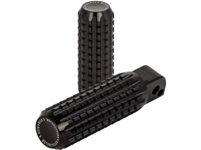 916701 - Rick's AK4.7 Foot Pegs for Softail 18-up Passenger Black, Anodized