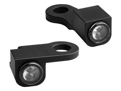916773 - HeinzBikes NANO Series LED Turn Signals/Position Light Black Anodized Smoke LED