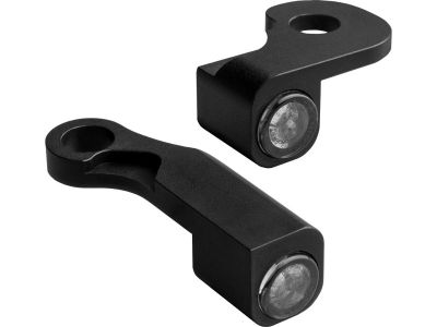 916785 - HeinzBikes NANO Series LED Turn Signals/Position Light Black Anodized Smoke LED