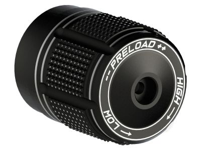 917138 - Thunderbike Shock Adjusting Knob Black Satin Anodized