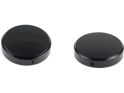 917184 - CULT WERK End Cap Fork Cover Fork Cap Plain Black Powder Coated