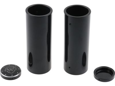 917189 - CULT WERK 4-Piece Fork Cover Kit 4-piece with Logo Black Gloss Powder ...