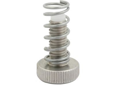 917476 - KUSTOM TECH Throttle Clamp Screw with Spring Stainless Steel Polished