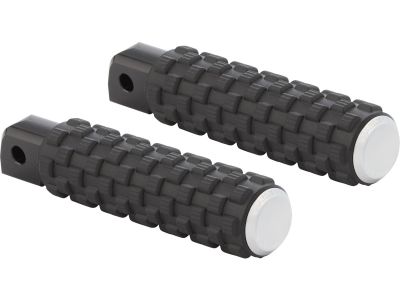 917555 - ARLEN NESS AirTrax Passenger Pegs Chrome Endcap Black