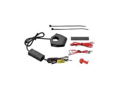 918594 - DAYTONA Slim-Mount Two-Port USB Type-A Power Supply Black