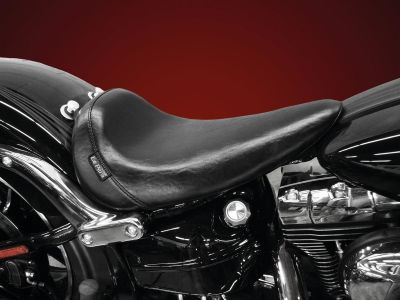 919514 - Le Pera Bare Bones Gel Solo Seat Smooth Black Vinyl