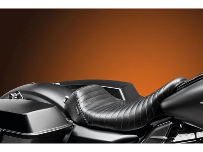 919522 - Le Pera Bare Bones Solo Seat Pleated Stitch Black Vinyl