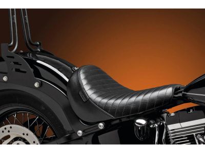 919564 - Le Pera Bare Bones Solo Seat Pleated Stitch Black Vinyl
