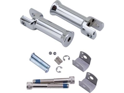 919709 - CCE Passenger Foot Peg Mount Kit for FL, FX Softail 18-up Chrome