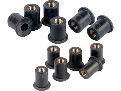 919716 - CCE 10-24 Bolt Size Well Nuts Black