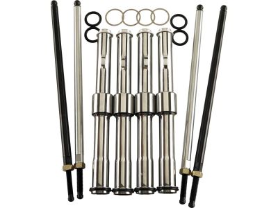 919857 - ULTIMA Adjustable Pushrod Kit For Big Twin Evolution Chrome