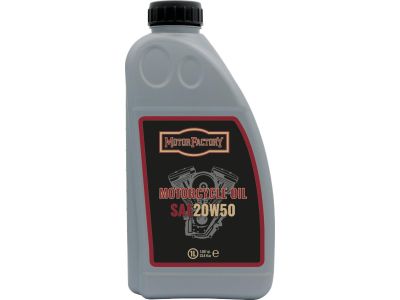 921252 - Motor Factory Motorcycle Engine Oil SAE 20W50 12 x 1 Liter (1.057 qt.)...