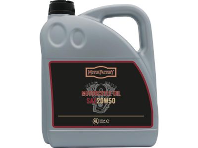 921254 - Motor Factory Motorcycle Engine Oil SAE 20W50 4 x 4 Liter (1.057 gal.)...