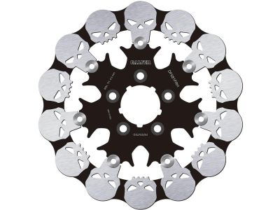 921273 - Galfer Skull Wave Floating Brake Disc Anodized Inner Steel Carrier Bla...