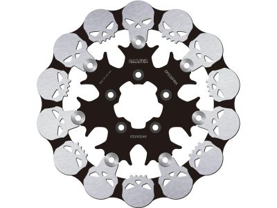 921274 - Galfer Skull Wave Floating Brake Disc Anodized Inner Steel Carrier Bla...